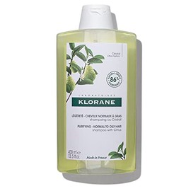 Klorane – Champú purificante con cítricos – Aclara y desintoxica el cabello y el cuero cabelludo, elimina la acumulación – Sin silicona, parabenos ni sulfatos – 13.5 fl. onz.
