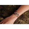 DUR A1597.HERZ Bracelet with Sand Element Sterling Silver and Brown