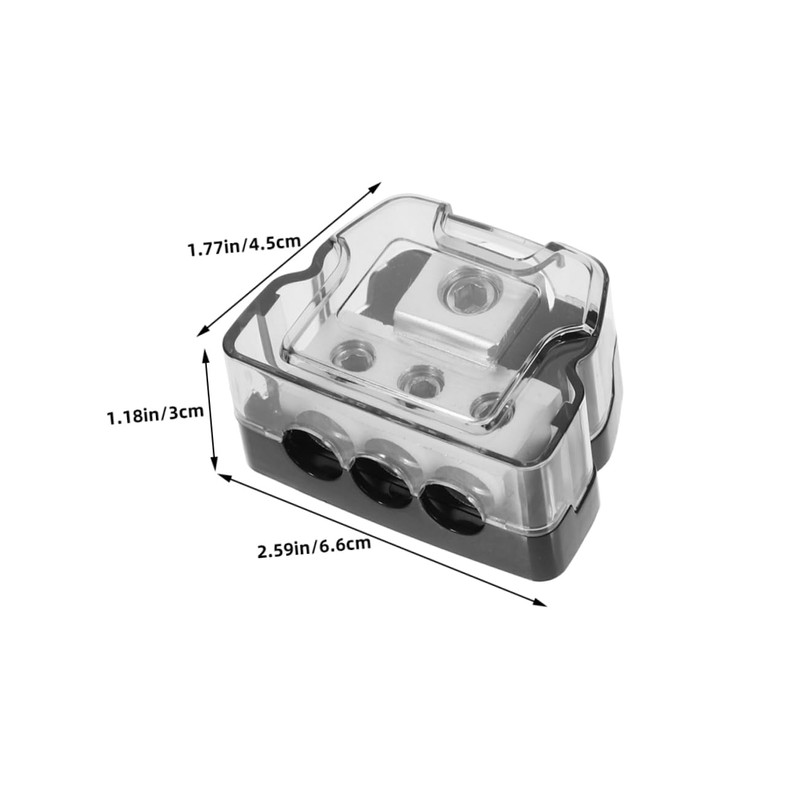 Alipis Amp Distribution Block Splitter Car Audio Accessories 2pcs Grounding