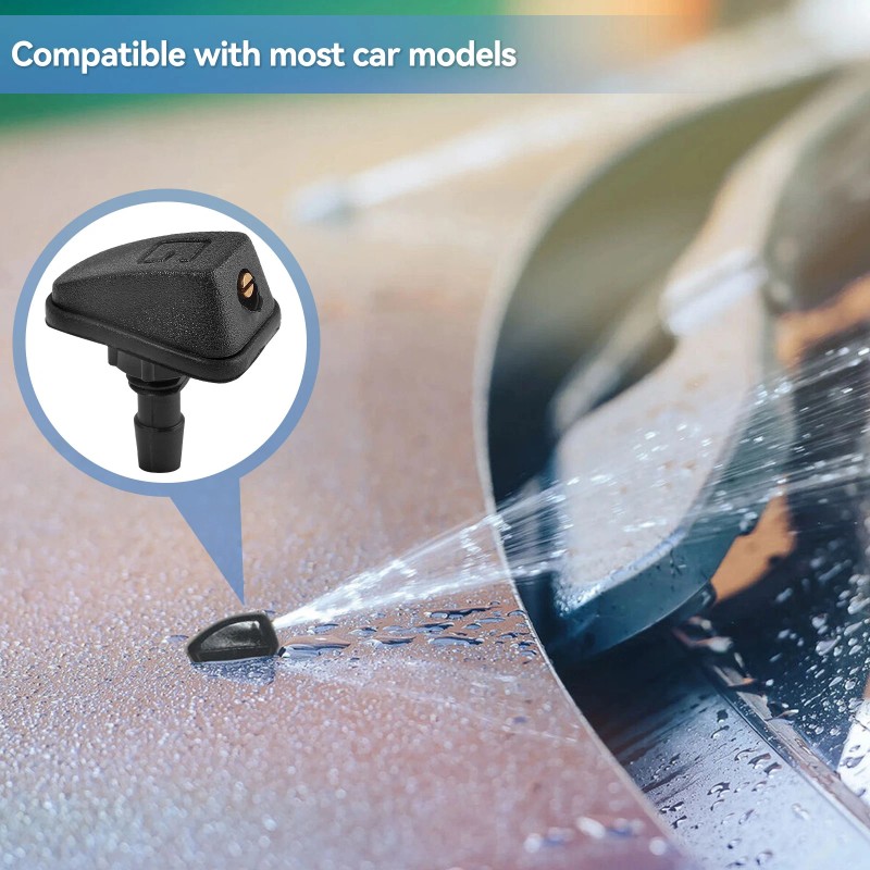 XUKEY 2Pc Universal Adjustable Hole Windshield Washer Nozzles Wiper Water