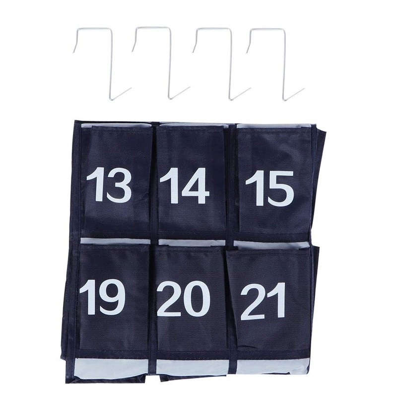 30 Pockets Cell Phone Holder Classroom, Numbered Classroom Sundries Closet