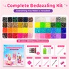 68,000Pcs 48 Colors Bedazzling Kit, 3mm Resin Jelly Flatback Rhinestones