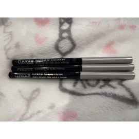 Clinique 3 Clinique Quickliner for Eyes Eyeliner Intense Style #01 Intense Black NWOB