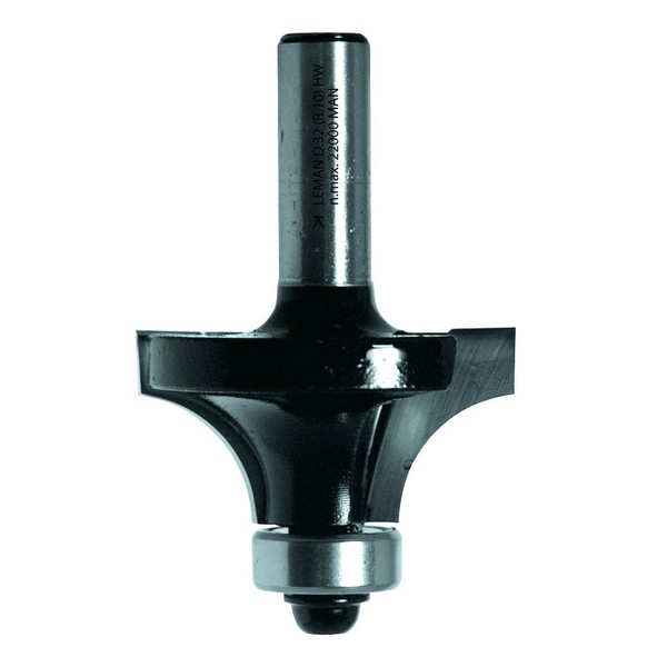 Leman 4258.702.00 Carbide-Tipped Router Bit with Ball Bearing Guide, Blue,