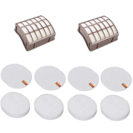 ZNBHEPA Vacuum Hepa Filter Replacement for Shark Navigator Professional Upright NV60, NV60 26, NV70, NV70 26, NV71, NV80, NV80 26, NVC80C, NV90,NV90 26, NV95, UV420, NV130, NV141. Part # XFF80 & XHF80