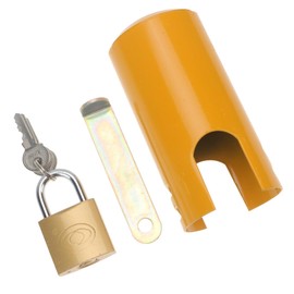 iplusmile 1 Set Tap Outdoor Anti-Theft Lock Multi-Function Water Tap Lock Heavy Duty Tap Protective Lock for Yard Park Yellow