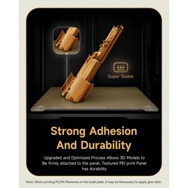 YOOPAI Double-Sided PEI Sheet, 235x235mm 3D Printer Bed Platform, Build Plate for Creality Ender 3 V3 SE/KE /K1/K1C/Ender 3 V3/3 Pro/ 5 S1/ 3 S1 Pro/3 Neo, Without Magnetic Sticker, GOLD