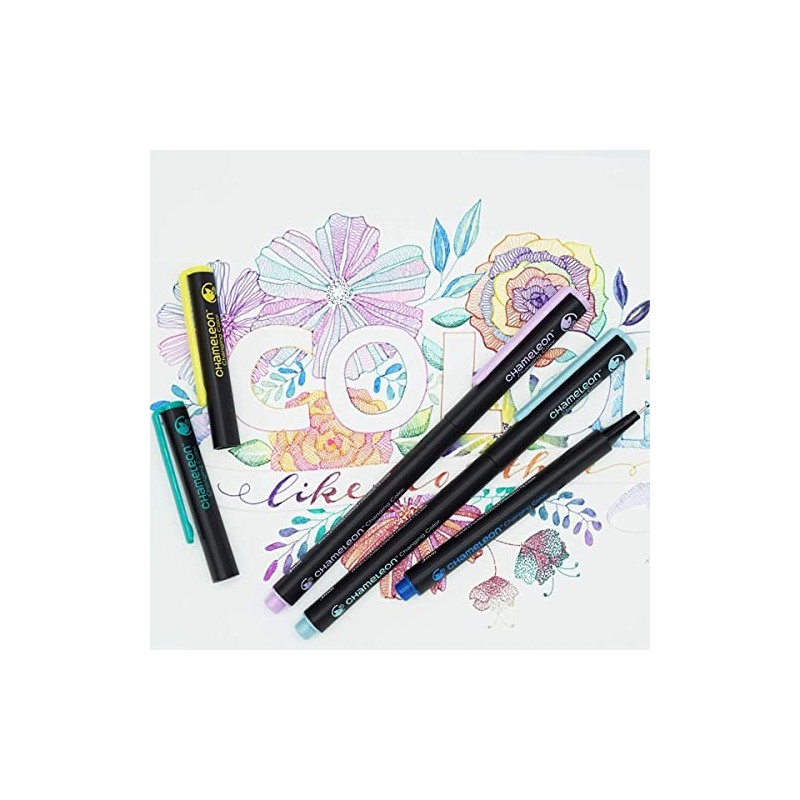 Chameleon Pen Blendwriter Floral Set of 6 Illustration Pens