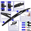 2Pcs 32" Heavy Duty Windshield Saddle Mount Wiper Blade Replacement