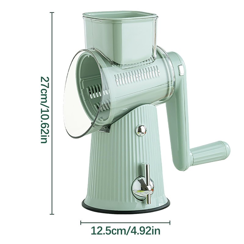 BSFRNF 5 In 1 Rotary Cheese Grater Vegetable Slicer for