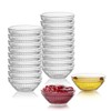 20 Pack 2.8 In Small Glass Bowls Clear, 2.5 Oz