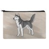Siberian Husky Pet Dog Makeup Cosmetic Bag Organizer Pouch