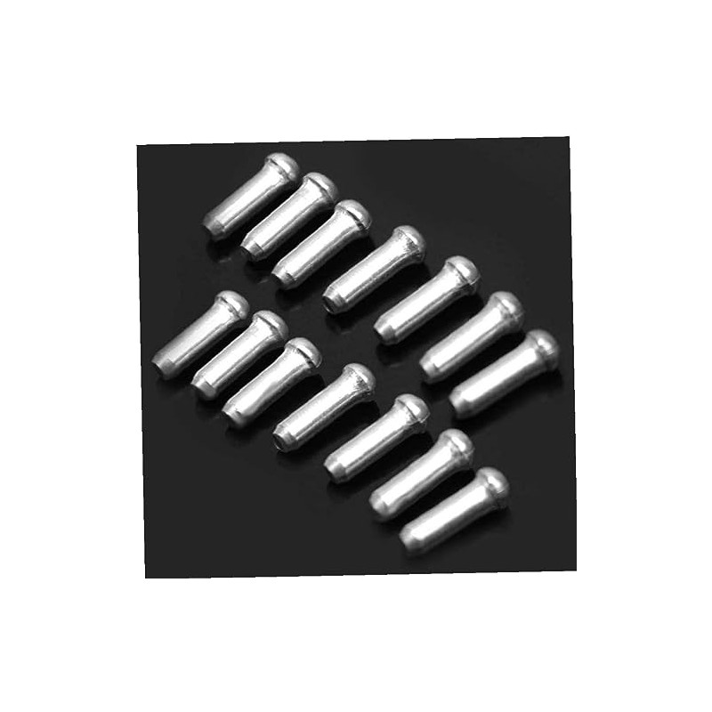 Yrlehoo 100 pieces end sleeves, end cap, brake cable for