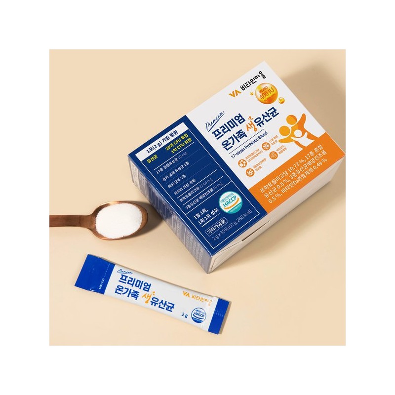 Vitamin Village 프리미엄 온가족 생유산균 2g 8박스 총240포 Premium Whole