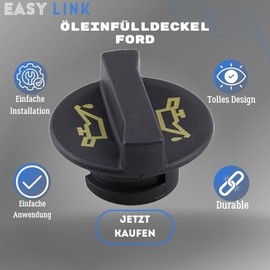 Oil Filler Cap Compatible with Peugeot Boxer Fiat Ducato Citroen Jumper Ford Focus Fiesta Mondeo C-Max Transit Ecosport YS4G6766AA 1180R1 1135010
