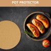 Flintronic Set of 6 Pot Coasters, 18 cm Diameter, Cork