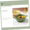 COLLBATH Decorative Ceramic Double Handle Baking Bowl for Soup and