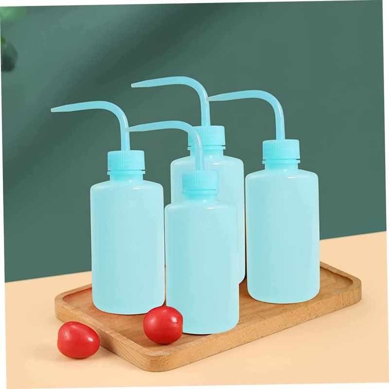 MERRYHAPY 4pcs Squeeze Bottle Curved Nozzle for Eyelash Extensions Salad