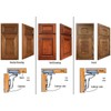 Berta 2-Pack Inset Soft Close Frameless Hinges, 110 Degree 6-Ways