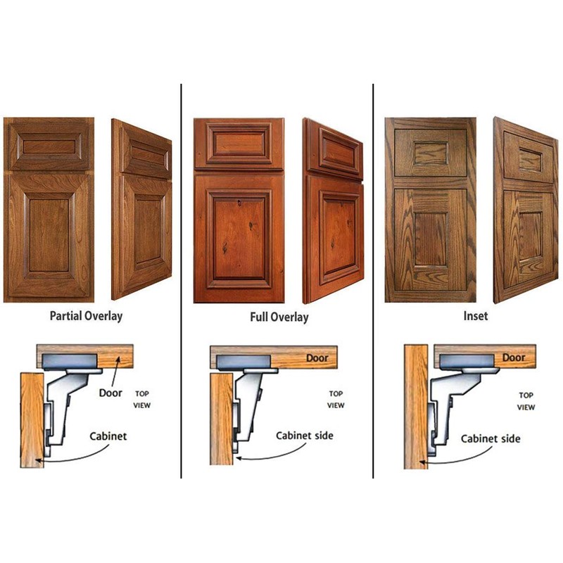 Berta 2-Pack Inset Soft Close Frameless Hinges, 110 Degree 6-Ways