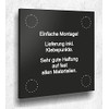 Door Sign Reception Sign Black Matt UV Print 12 x