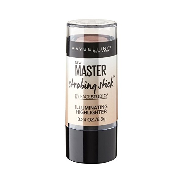 Maybelline New York Makeup Facestudio Master Strobing Stick, Light - Iridescent Highlighter, 0.24 oz.