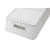 Arpan Paper Rope Storage Basket Box With Lid - White