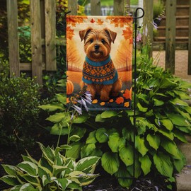Caroline's Treasures DAC1060GF Norfolk Terrier Fall Garden Flag Mailbox Flag Decorative Yard Flag Banner Outside Patio Artwork Yard Flower Beds, Garden Size, Multicolor