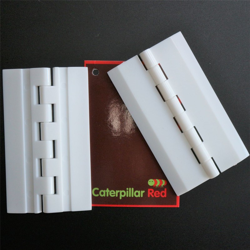 Pack of 2 x White Acrylic Hinges 75mm x 45mm