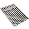 10PCS 4"/100mm T25 Torx Head Screwdriver Bit Set, 1/4 Inch