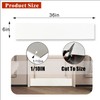 BAJIAOREN Silicone Rubber Door Kick Plate 6x36 Inches Self Adhesive