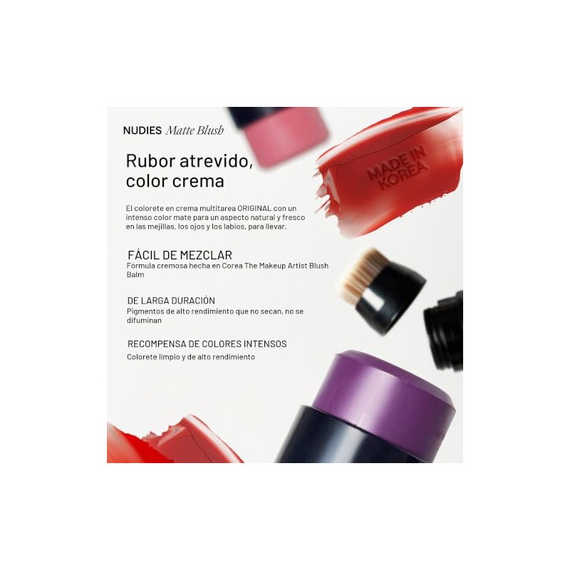 NUDESTIX Nudies Blush Stick – 3-in-1 Cream Blush for Cheeks,