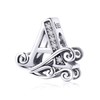 Tizu Letter Charms, 925 Sterling Silver, Alphabet Charm Pendant for