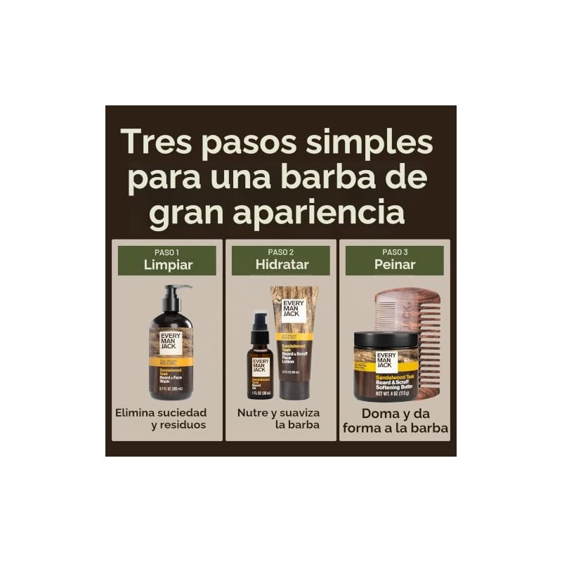 Every Man Jack Beard Oil, Sandalwood, 1.0-ounce