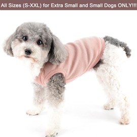 Zunea Dog Shirts for Small Dogs Summer Vest T-Shirt Soft Breathable Puppy Girl Boy Clothes Basic Tee Shirt Pet Sleeveless Tank Top Chihuahua Yorkie Cat Sweatshirt Apparel Pink S