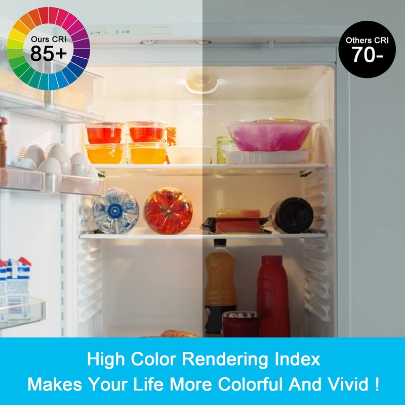 Refrigerator Light Bulb Replacement AC100-265V 3.5W Refrigerator Bulbs,Tiny LED Fridge