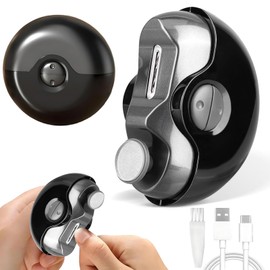 OPKOJIHY 2 In 1 Cortauñas Electrico, Pulidor de Uñas Eléctrica Con Puerto USB, Corta uñas para bebé,Suave e inofensivo para las uñas, Para Niños, Personas Mayores y Adultos (Negro)