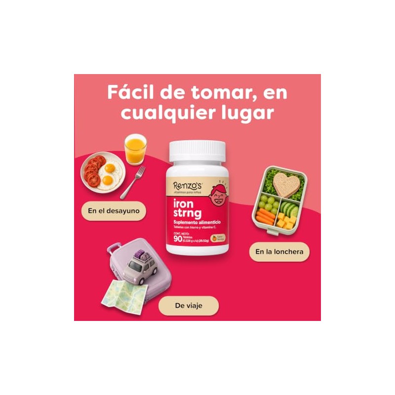 RENZO’S - Iron Strong suplemento de hierro para niños con