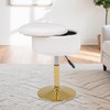 LITZFUR Adjustable Vanity Stool for Makeup Room, 360° Swivel Gold