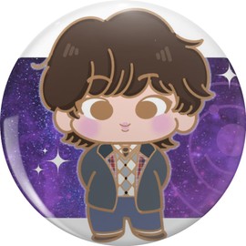 Cute Kawaii Superstar Jin The Astronaut Superdeformed Kim Seokjin Pin Lapel Pin Brooch Steel Pins Badge 0.75"