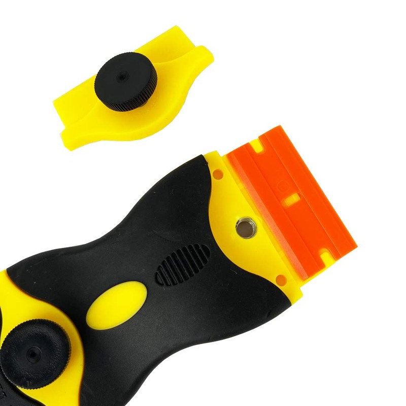 Ewrap 100 Piece Plastic Glass Scraper Replacement, Scraper for Hob,