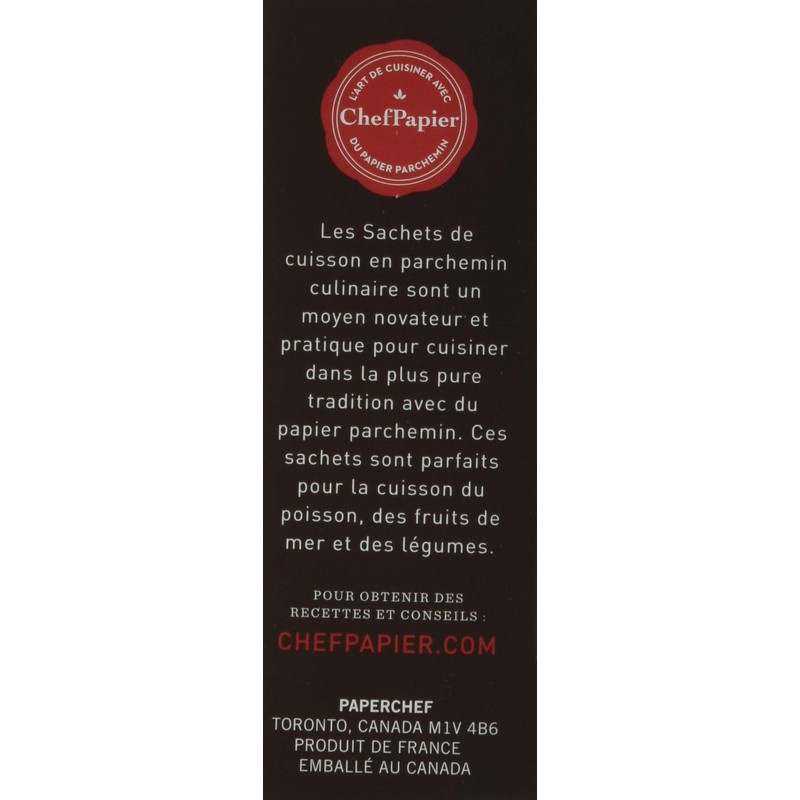 PaperChef PC5003 (2 Pack) Parchment Paper Nonstick Cooking Bags, 10-ct/Box,