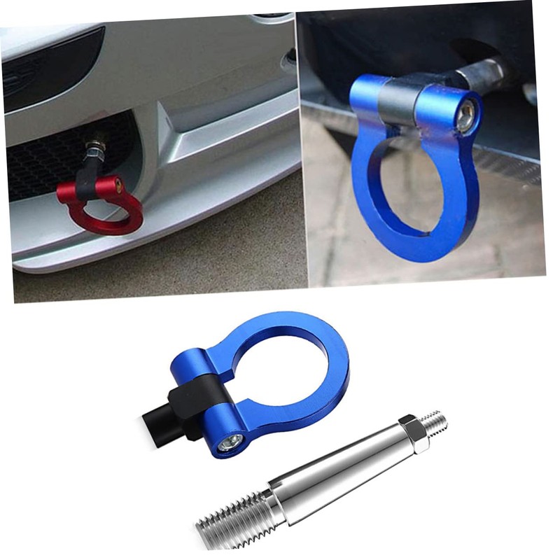 SOLUSTRE Trailer Hitch Front Bumper Towing Rings Automobile Tow Hook