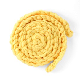 Matissa Newborn Baby Photography Props Braided Rope Basket Filler Photography Background Rug Blanket (Yellow)