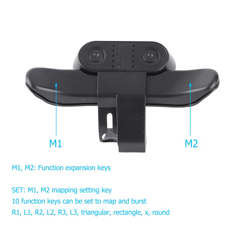 Controller Paddles Multifunction Ergonomic 10 Key Mappings Back Button Attachment