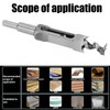 Msiud Square Drill Bit, 20mm Bearing Carbon Steel Mortising Chisel