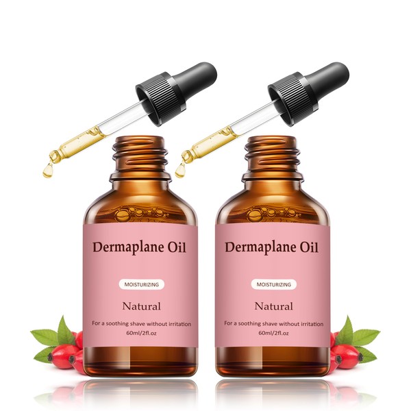 Dermaplane Oil, 2 packs Shave Oil for Women, Help Prevent