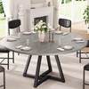 Jocoevol 51“ Round Kitchen Dining Room Table for 6-8, Circle