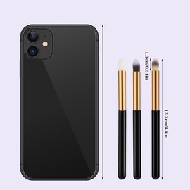 3pcs Concealer Brush Under Eye Smudge Brush Fluffy Eyeshadow Blending Brush Small Round Makeup Foundation Brushes Contour Brush Travel Eyeshadow Brush Suitable for Powder Liquid Cream Cosmetic Tools