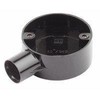 CED 20MM Black PVC Conduit Stop End Terminal Box - Water Resistant
